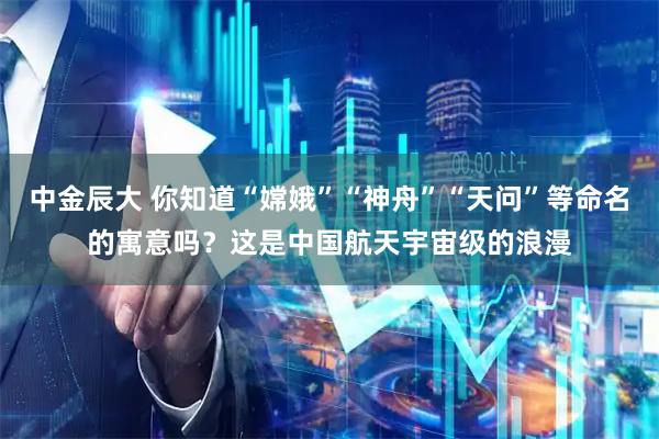 中金辰大 你知道“嫦娥”“神舟”“天问”等命名的寓意吗？这是中国航天宇宙级的浪漫
