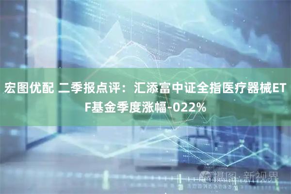 宏图优配 二季报点评：汇添富中证全指医疗器械ETF基金季度涨幅-022%
